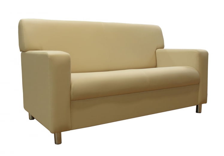 Диван офисный двойной Клерк 3 Екотекс 3014 Бежевый / Ecotex_0