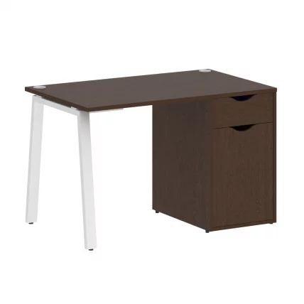 Стол письменный ХОМЕ ОФФИCЕ ВР.СП-3-118.1.А Венге Цаво/Белый металл / HOME OFFICE VR.SP-3-118.1.A_0