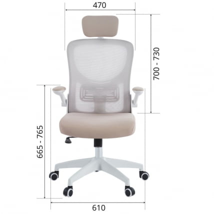 Кресло руководителя CХАИРМАН CХ633 Бежевый / CHAIRMAN CH633_7