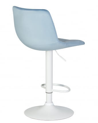 Стул барный ДОБРИН ТАИЛОР ВХИТЕ Пудрово-голубой велюр МДЖ9-74 / DOBRIN TAILOR WHITE MJ9-74_3