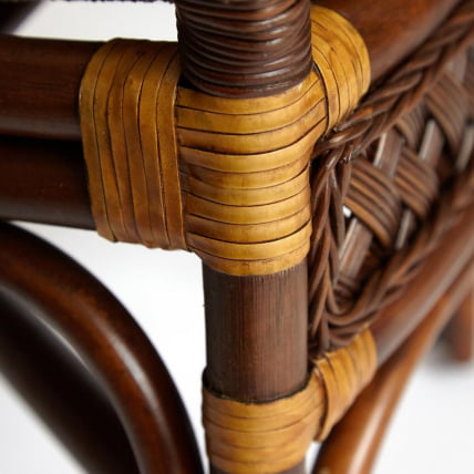 Комплект террасный АНДРЕА (стол кофейный со стеклом + 2 кресла + подушки) ротанг, 64х67х92см / Д60х55, Пекан Вашед (античн. орех) / ANDREA D60х55, Pecan Washed_5