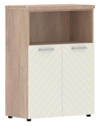 Шкаф с глухими малыми дверьми и топом Торр ЛУКС ТЛМC 85.3 Дуб Каньон Латте / Torr LUX TLMC_0