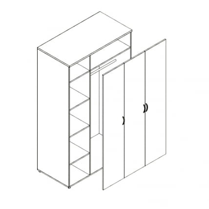 Шкаф Проспект Р.Ш-9 вишня_0