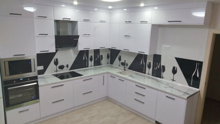 Глянцевый фартук (КОМПОЗИТ) КМ 142 / KM_1