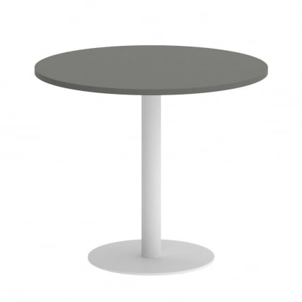 Стол журнальный круглый ХОМЕ ОФФИCЕ ВР.СП-5-90.1 Металлик/Белый металл / HOME OFFICE VR.SP-5-90.1_0