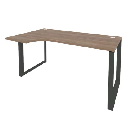 Стол эргономичный левый на О-образном м/к ОНИКС О.МО-СА-1Л Дуб Аризона/Антрацит / ONIX O.MO-SA-1L_0
