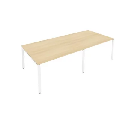 Переговорный стол (2 столешницы) Метал Сйстем Б.ПРГ-2.3 Акация/Белый / Metal System_0
