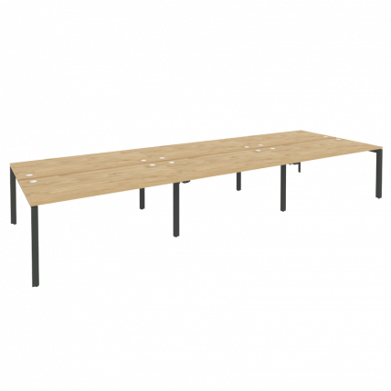 Рабочая станция на П-образном м/к ОНИКС О.МП-Д.РС-6.4.8 Тиквуд Светлый/Антрацит / ONIX O.MP-D.RS-6.4.8_0