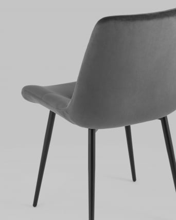 Стул Остин велюр Темно-серый_6