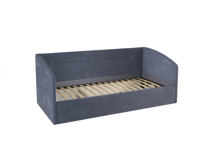 Кровать  0.9 Альба (Софа) КМ.С-16 топаз (велюр) / КМ.S-16_1