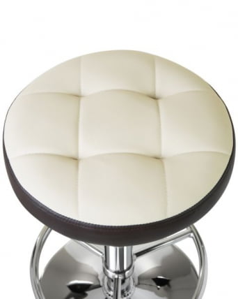 Табурет барный ДОБРИН БРУНО (кремово-коричневый) 2 шт / DOBRIN BRUNO_2