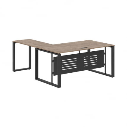 Стол с боковой приставкой ЕНИО ЕCТ 1619М Кария Пальмира/Антрацит / ENIO ECT 1619M_0