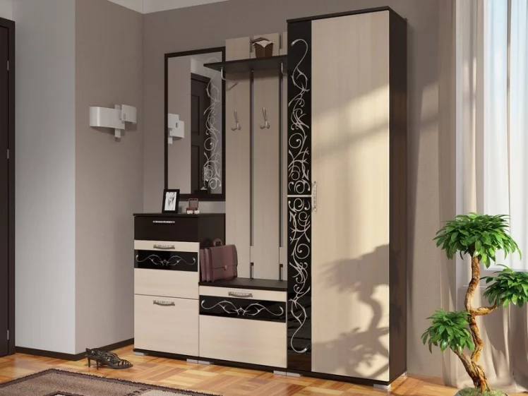 Шкаф Юнона-2 ШК-01 Венге - Дуб молочный_2