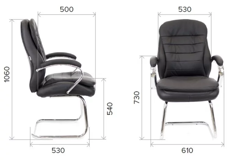 Кресло для посетителей Еверпроф Валенсиа CФ Экокожа Бежевый / Everprof Valencia CF_4