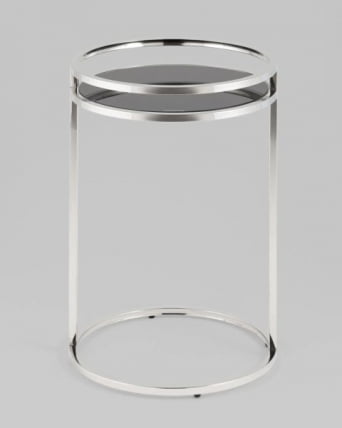 Журнальный стол Гестия 41*60 см серебро_1