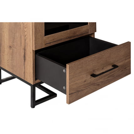 Шкаф витрина Лофт 500 см Дуб Табак / Loft_5