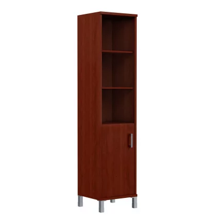 Стеллаж с дверью ДСП В431.2 Р Бургунди / R_0