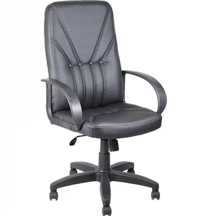 Кресло АВ 101 (аналог Менежер), кож.зам. Черный / AV_0