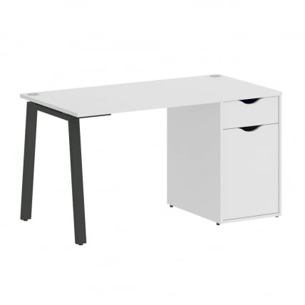 Стол письменный ХОМЕ ОФФИCЕ ВР.СП-3-138.1.А Белый/Антрацит металл / HOME OFFICE VR.SP-3-138.1.A_0