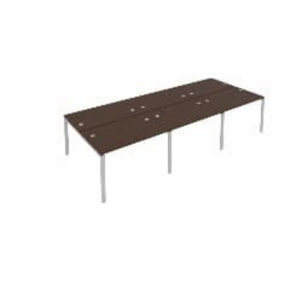 Рабочая станция на 6 раб.места Метал Сйстем Б.СМ-6.2 Венге/Серый / Metal System_0