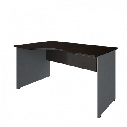 Стол криволинейный левый Рива А.СА-2 Л Венге/Металлик / Riva_0