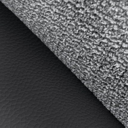 Кресло лаунж Космо велюр/букле/экокожа, ВТ шапе силвер/графит / Cosmo VT shape silver/графит_11