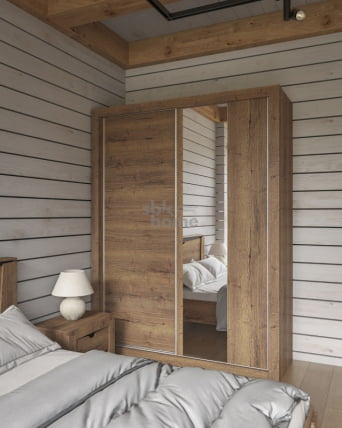 Шкаф-купе 2х дверный СТМ, Гарда (1760*626*2300) Дуб галифакс Табак, 10229 / STM,_2