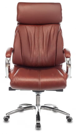 Кресло руководителя Бюрократ Т-9904НСЛ светло-коричневый Леатхер Еичел / T-9904NSL Leather Eichel_1