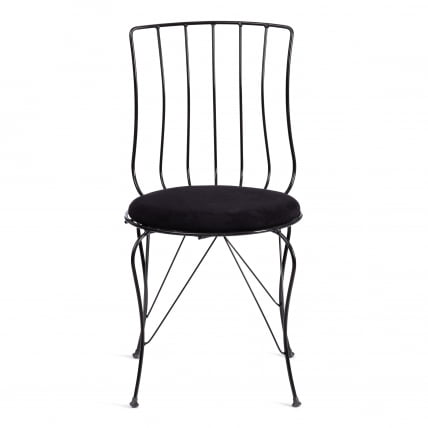 Стул ЛАЛИТА (мод. 172) металл/ткань, 44 х 51.5 х 85 см, Блаcк (черный) / LALITA (mod. Black_4