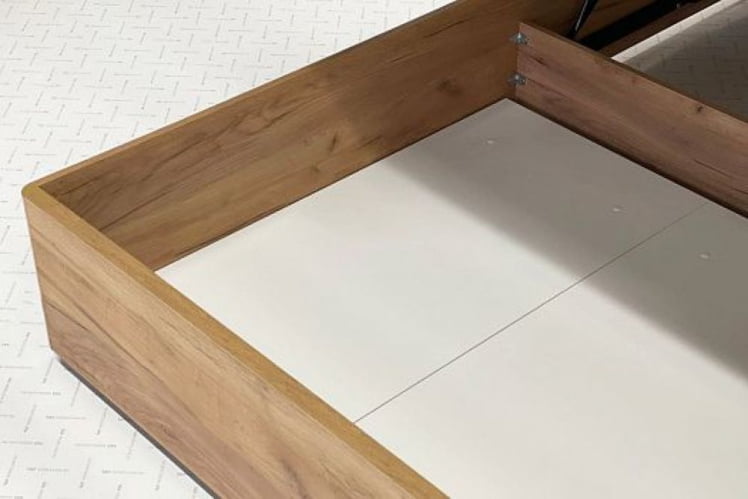 Кровать с подъемным механизмом 160х200 см Адам МСА-06 дуб крафт золотой/белоснежный (экокожа) / MSA-06_5