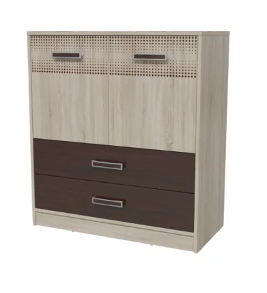 Комод Румба 4-4424 Дуб сонома Венге_0