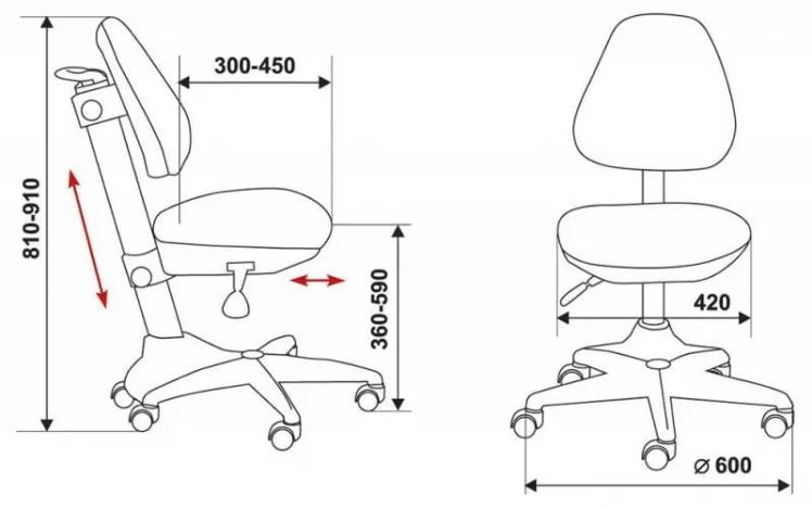 Кресло детское Бюрократ КД-2 Г/50-31 / KD-2 G/50-31_8