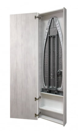 Шкаф со встроенной гладильной доской Ирон Бокс Еко (левый) Беленый дуб / Iron Box Eco_1