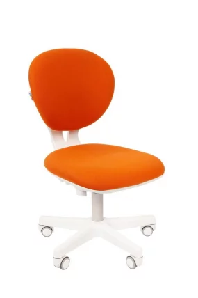 Детское кресло CХАИРМАН ТИН (Кидс) 108 белый пластик Оранжевый / CHAIRMAN (Kids)_0