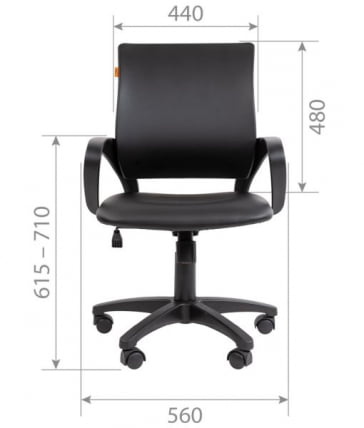 Кресло оператора CХАИРМАН 696 ЭКО Черный / CHAIRMAN_3