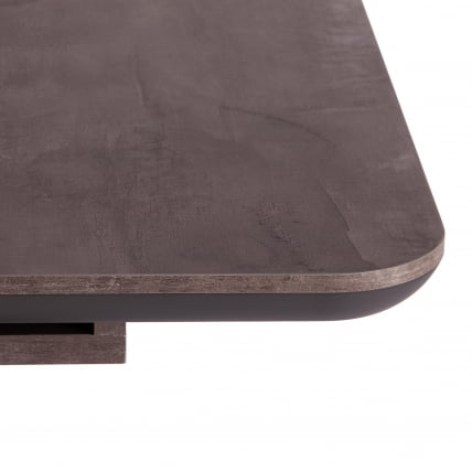 Стол обеденный СКАТ ЛДСП/МДФ, 120-160х80х75 см, Оникс/Графит / SKAT_10