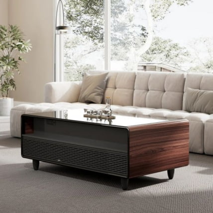 Умный кофейный столик с холодильником ЕУРЕКА ТБ135, Валнут+Блаcк / EUREKA TB135, Walnut+Black_4