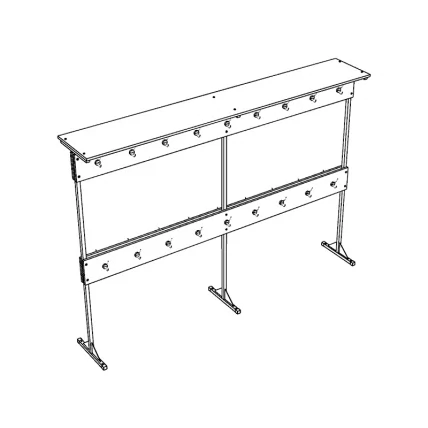 Вешалка напольная двухсторонняя АЛц.ВДМ-36_1