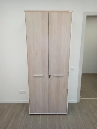 Шкаф для одежды 4 широкий Дека 10.19.301 Дуб Сантана светлый/Белый / Deka_3