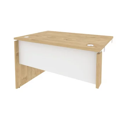 Стол-приставка левый к опорным элементам ОНИКС О.СПР-2.8Л Тиквуд Светлый/Белый / ONIX O.SPR-2.8L_0