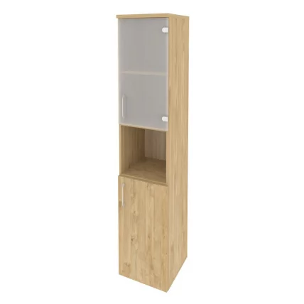 Шкаф высокий узкий правый ОНИКС О.СУ-1.4(Р) Тиквуд Светлый / ONIX O.SU-1.4(R)_0