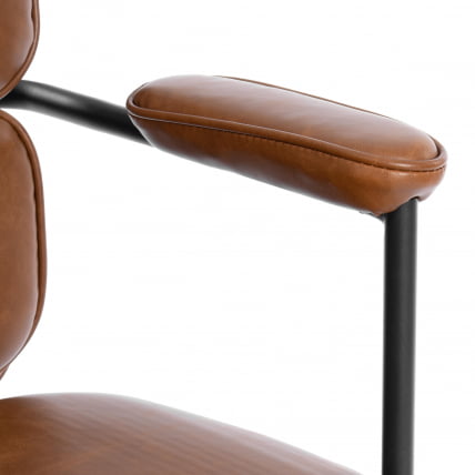 Кресло АЛПХА иск. кожа, Бровн (коричневый) / ALPHA Brown_7