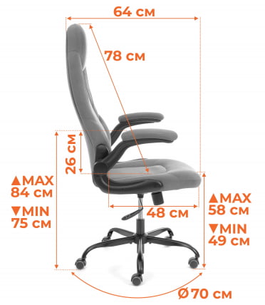 Кресло геймерское БАЗУКА металБЛ велюр, синий, 32 / BAZUKA metalBL_16