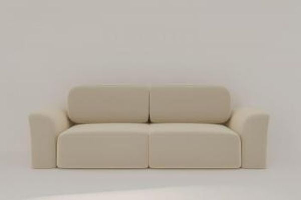 Диван прямой Сольхейм (Берхоусе) Цвет фасада: Серый велюр; Тип: Прямой; Материал фасада: Металл/Велюр / (Berhouse)_4