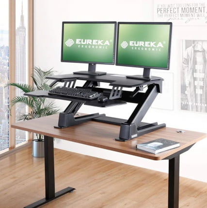 Регулируемая подставка на стол для монитора и ноутбука ЕРК-CВ-ПРО36Б Черная / ERK-CV-PRO36B_2