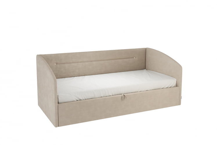 Кровать  0.9 Альба (Софа) КМ.С-16 капучино (велюр) / КМ.S-16_0