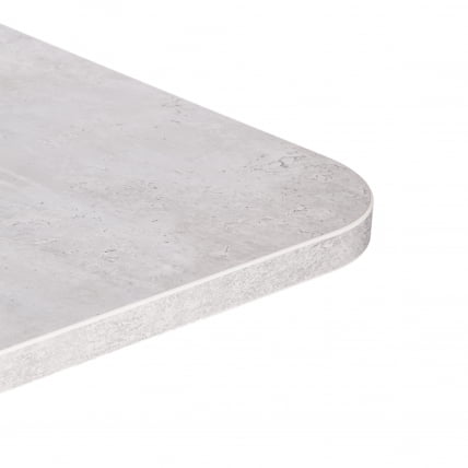 Стол обеденный СМАРТ ЛДСП, 105-140х68,6х75 см, Белый бетон/Белый / SMART_9