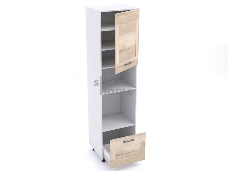 Пенал П-1, Дублин (600*570*2406) Дуб галифакс белый, 21671_1