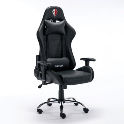 Геймерское кресло БРАБИКС Лумен ГМ-150 РГБ подсветка Черное / BRABIX Lumen GM-150 RGB_1