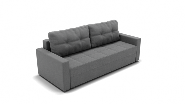 Диван Рио (ЗР) Цвет фасада: Светло серый; Тип: Прямой; Материал фасада: Металл/Велюр_0